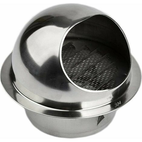 Ventilation Grille, Bouche de Sortie Ventilation Grille en Acier Inoxydable 304 (ø150mm) (1/5)
