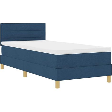 Matelas à ressorts LED avec bande lumineuse LED bleue, 100 x 200 cm, revêtement en tissu (1/5)