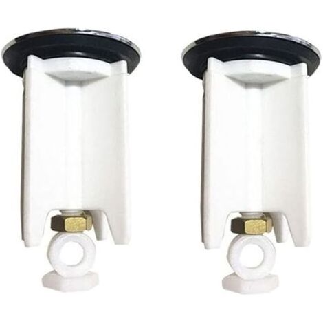 Bouchon de lavabo universel - Lot de 2 bouchons - Diamètre 40mm réglable en hauteur avec traitement anti-calcaire (1/3)