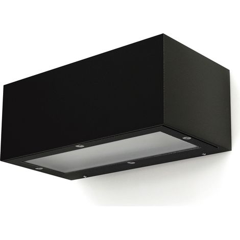 Aplique de pared ISORA LED SMD 8,30 W 840 lm 3000 K CRI80 IP65 Negro (1/5)