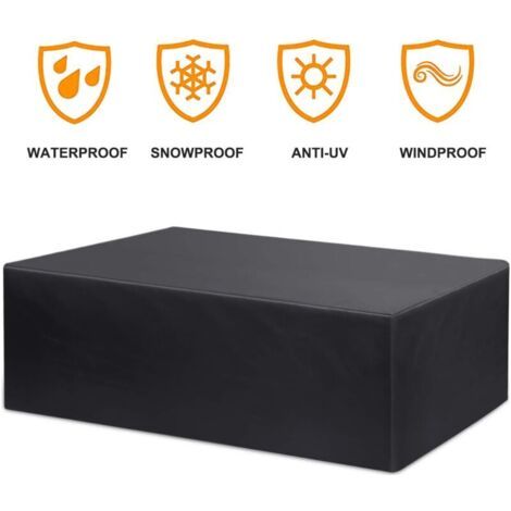 Housse de mobilier de jardin Table de jardin étanche Housse de protection pour coin salon de mobilier de jardin Capot respirant Mobilier de jardin pour sièges Tables de jardin et ensembles de meubles