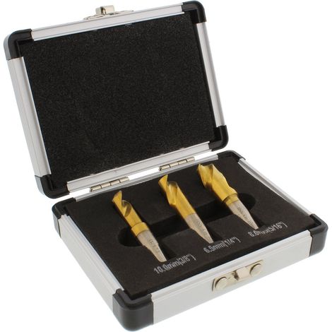 3 pièces Foret de Soudage par Points Kit Fraise à Dépointer HSS CO 6.5mm/8mm/10mm pour Soudure à Point d'air Cobalt (1/5)