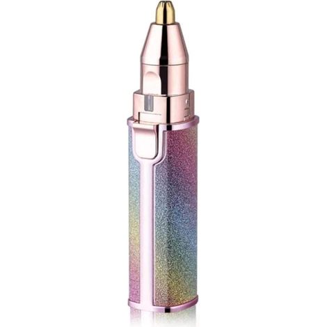 Dispositivo recargable por USB para la depilación facial, recortador de vello nasal y de orejas, modelo 2 en 1 a color (1 unidad). (1/5)