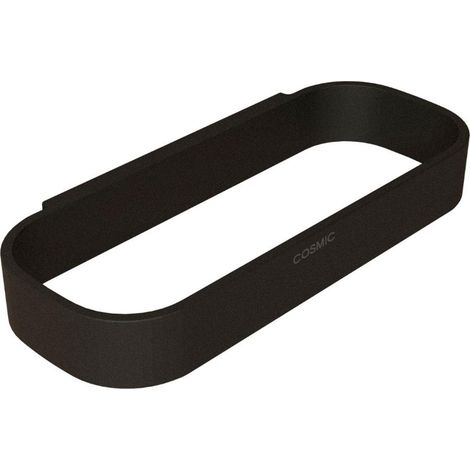 COSMIC Towel ring 24cm, Wall Mounted Matt Black Compatible with ALIFE Collection