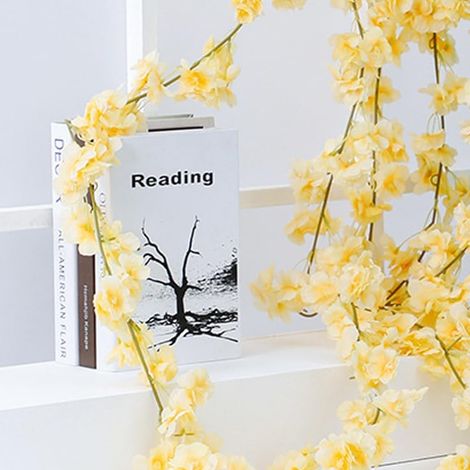 Artificial Vine Garland 5.91 Feet, Silk Flower Garland with 135 Flower Heads for Home Wedding Party Decoration (1/5)