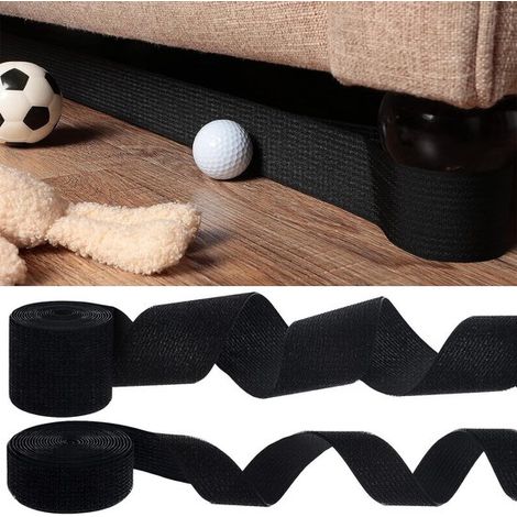 Un fermadivano regolabile e flessibile, di dimensioni 7,5 cm 3,35 m, ideale per proteggere animali domestici e giocattoli per bambini, adatto a diverse gambe di mobili. (1/5)