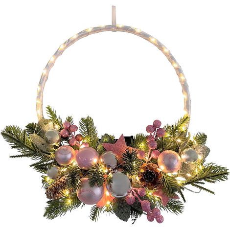 Guirlande De Pinces - Guirlande Lumineuse À Led 30 Cm - Décoration Murale Et Porte D'Entrée - 1 Pièce (1/4)