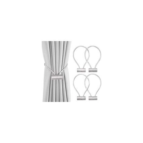 4 magnetische Gardinenhalter, magnetische Gardinenclips, geeignet für Zuhause und Büro. – Crezuo