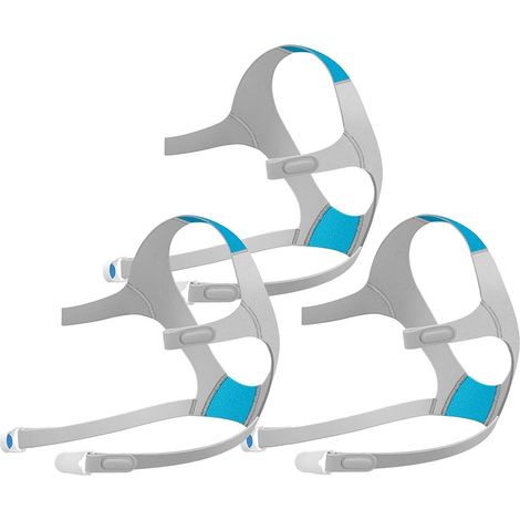 Casque de remplacement pour masque facial intégral F20, lot de 3 – Accessoires et sangles avec clips magnétiques (1/5)