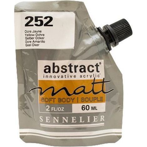 Peinture acrylique Abstract matt - Ocre jaune - Sachet 60ml - Sennelier