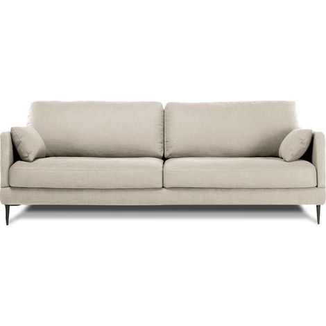 Canapé Tissu Droit Beige Splendido - 3 Places (1/5)