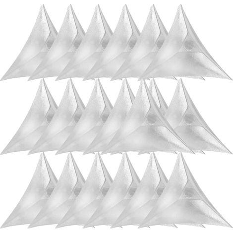 200 protections d'angle triangulaires, en maltha argenté, conception (1/5)