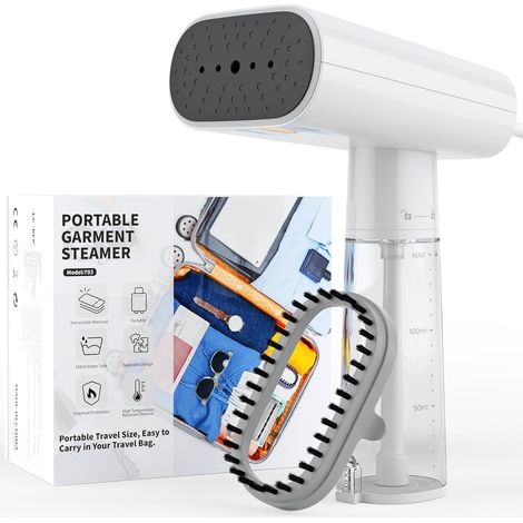 Defroisseur Vertical 1000W, fer a Repasser Voyage avec Réservoir d'eau de 150 ml Petit et léger, Steamer Portable pour Enlever les plis, 1,8 m de Câble, pour la Maison et les Voyages (1/5)