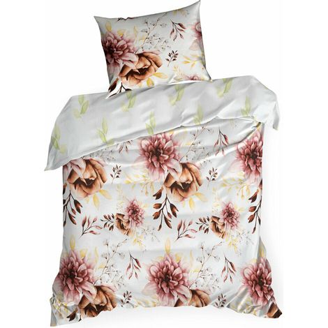 Bettwäsche-Set LEA/11 140x200 Blumen, doppelseitig (1/5)