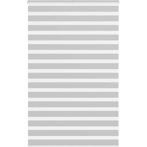 Doppelrollo Hellgrau 145x230 cm Stoffbreite 140,9 cm Polyester