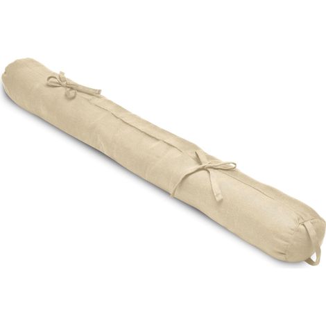 Beautissu Boudin bas de porte – 100% Coton – 100x10cm Creme