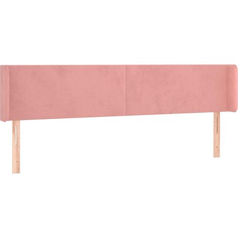 Maison Exclusive - Cabecero de terciopelo rosa 163x16x78/88 cm (1/5)
