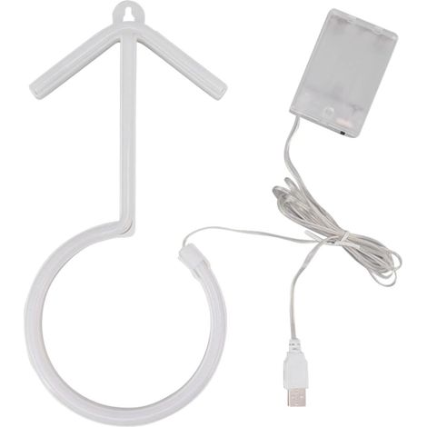 LED néon garçon signe lumineux bleu éclairage veilleuse décoration de la maison pour fenêtre mur maison chambre fête décoration (1/5)