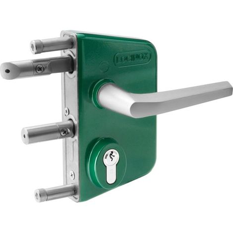 Locinox – Serrure multipoint en applique – Pour profils tubulaires 60 à 80 mm – Mécanisme inox – Clé 6 pans – 1 point de fermeture