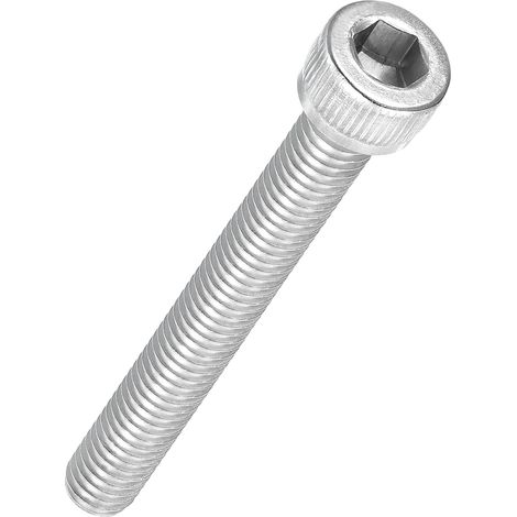 Innensechskantschrauben – 10er-Pack – Edelstahl 304 – Vollgewinde M6x50 mm – Für Motoren und 3D-Druck – Silber (1/5)