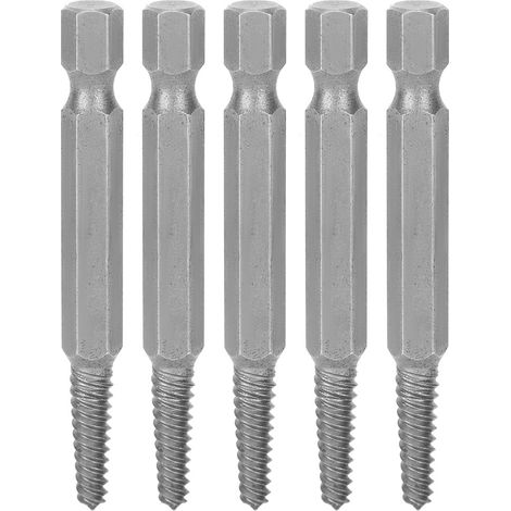 Extracteur de Boulons Cassés 61mm, 5 Mèches en Acier Rapide avec Poignée Hexagonale pour Vis Endommagées (1/5)