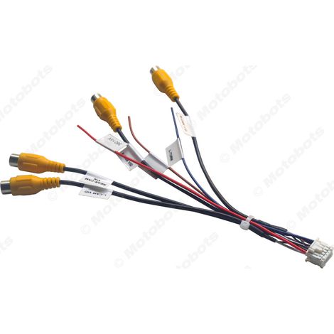 Compatible with Android large-screen navigation 12PIN 360 conversion cable 12P car audio-visual adapter cable (1/4)
