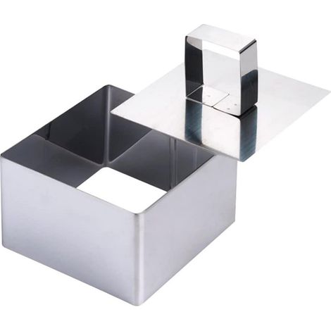 Coppapasta Tagliapasta in Acciaio Quadrato con Stantuffo 8 x 5,5 cm Ghidini (1/2)