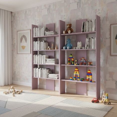 Libreria moderna per cameretta e soggiorno - Design versatile, resistente e facile da montare - Cipriaf3c4ff