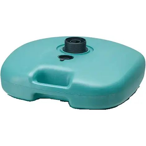Base in plastica verde per ombrellone 19lt