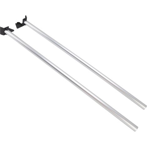 Set aus 2 x 82 cm Dachrinnen-Fallrohren für Gewächshäuser, mit Regenwasserauffangrohr. (1/5)