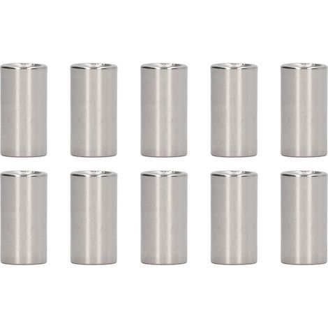 Lot de 10 écrous de raccordement ronds M12 en acier inoxydable, filetage femelle, pour tiges (1/5)