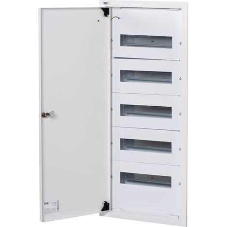 Tabella di distribuzione incorporata - Acciaio bianco - 5x12 moduli - IP30 (1/5)