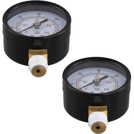 Manomètre de pression de filtre (2 pièces) pour filtre à sable Hayward Pro Series (modèle illustré) (1/5)