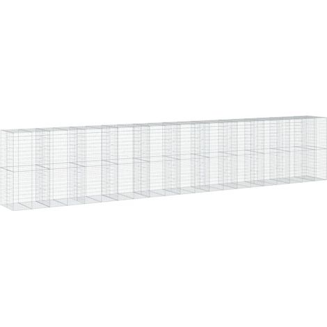 Maison Exclusive - Gabione mit Deckel 1050x100x200 cm Verzinktes