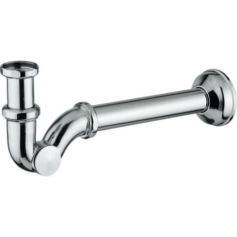 Sifone bidet a S in ottone cromato con attacco universale (1/3)