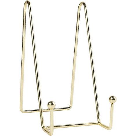 Présentoir à livres en fer, support pour plaque commémorative, plaque souvenir, présentoir photo (doré rose)-158cm-Golden (1/3)