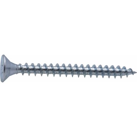 Vis à bois tête fraisée PZ zinguée Viswood filet total 5x30 mm (x15 vis)