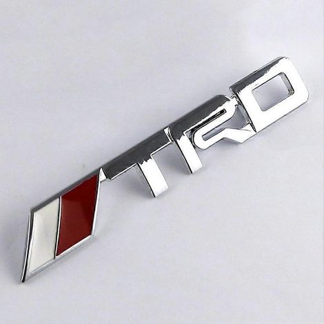 Pièces et accessoires pratiques pour voiture : emblème/autocollant 3D en métal avec logo TRD pour calandre avant, compatible avec Toyota. (1/3)