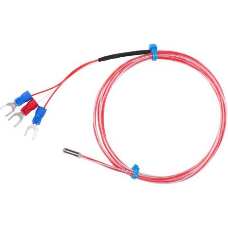 Capteur de température étanche PT100, sonde à thermistance 3 x 20 mm, 50 à +300 ℃ (1 m) (1/5)