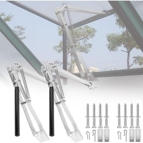 Ouverture Automatique, Ouvre-fenêtre Vent Autovent Serres Automatiques Sensibles à la Chaleur Solaire Accessoires de Serre de Toit pour Serres et Abris de Jardin (2X Double Ressort) (1/5)