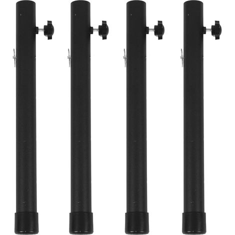 Table Leg Extenders Durable Steel Risers for Folding Tables