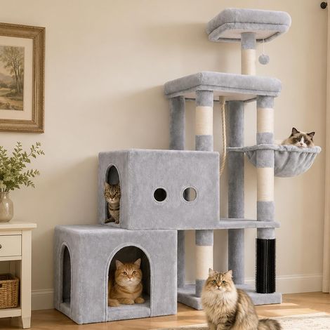 Arbre à Chat pour Chatons, Tunnel Escalade Gradins, MPJ061W (1/5)