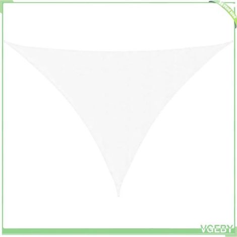Voile de parasol - FAFEICY - 135285 - triangulaire 3,5x3,5x4,9 m - tissu Oxford enduit PU - blanc (1/5)