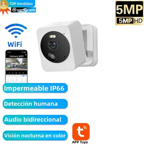 (1 pièce sans carte) Mini caméra IP WiFi intelligente Graffiti, 5 MP, étanche (1/5)