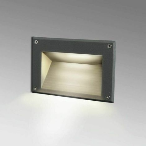 Illuminazione per interni Illuminazione per esterni da incasso / Faretto da pavimento da incasso per interni/esterni da 3 W per gradini di scale, vialetti, piscine IP65 / 4000K / 162 mm Nero