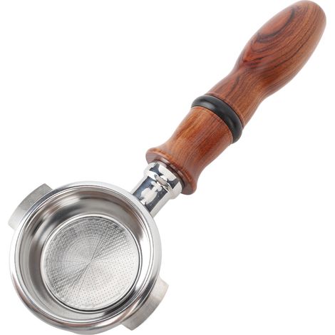Porte-filtre sans fond de 58 mm avec poignée en palissandre pour machine à café en acier inoxydable, vide, pour Expobar E61, GEMILAI, Type 2 (1/5)