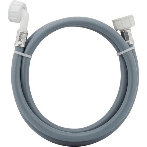 GDHZS- Tuyau d\'entrée pour machine à laver, universel, entrée d\'eau froide. Longueur de tuyau standard FF Thread 3/4" 150cm avec raccord de coude à 90° (1/5)