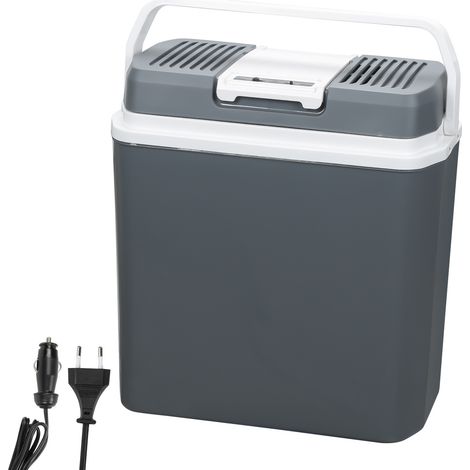 Randaco Elektrische Kühlbox 20L Coolbox 12V/230V Kühlen & Warmhalten，Auto & Steckdose - Thermobox - Mini Kühlschrank - Für Camping, Picknick, Reisen