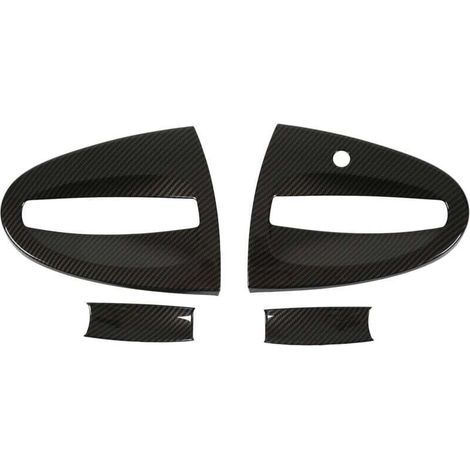 Set of 4 carbon fibre exterior car door handle covers for Smart Fortwo W451 2009-2015 (1/4)