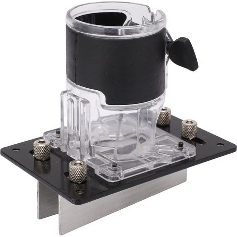 Support de machine à rainurer 2 en 1, connecteur pour affleureuse à bois avec boucle semi-traversante droite (1/5)